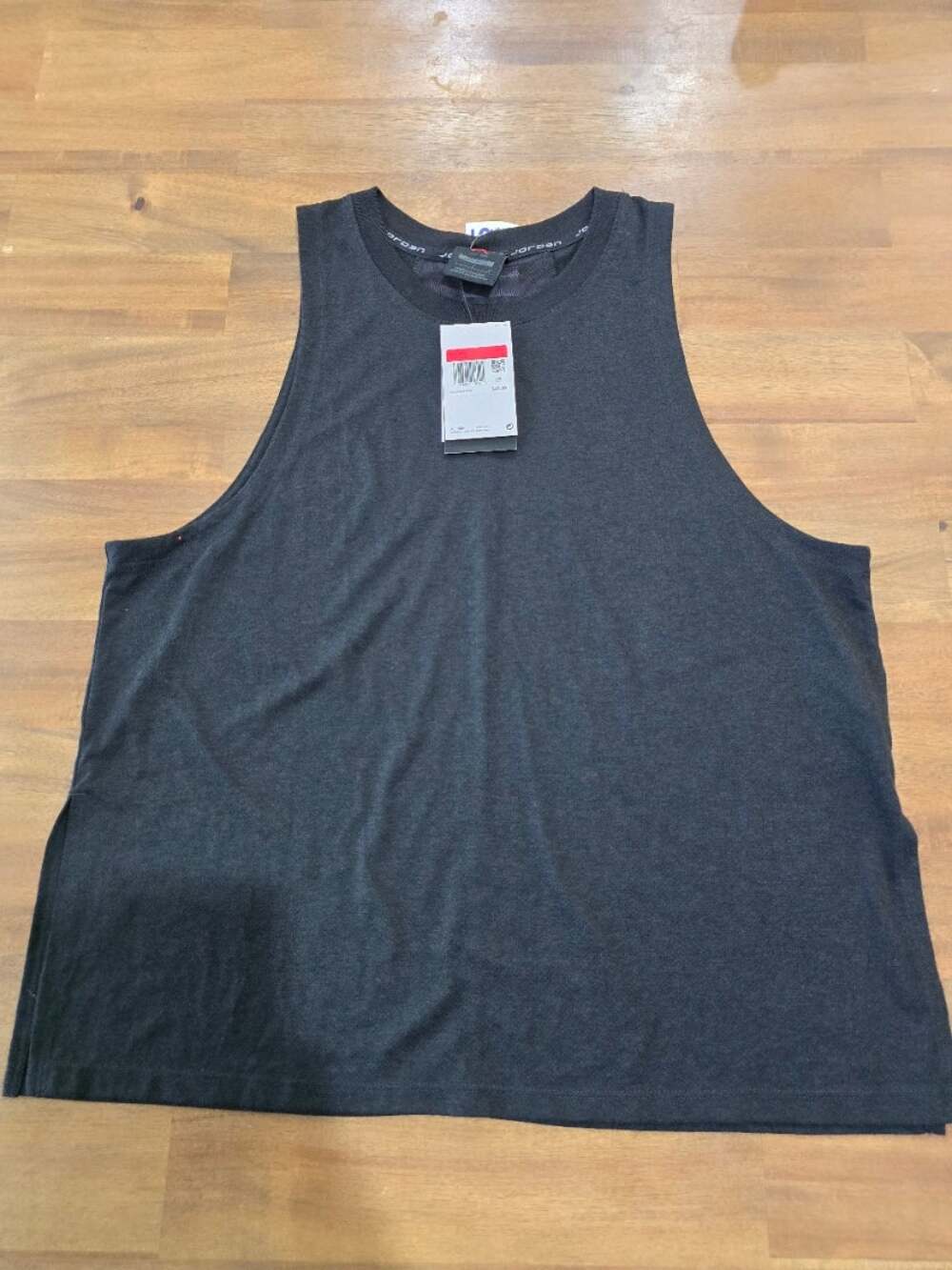 Air Jordan Black Loose Fit Perforated Tank Women's Size Large